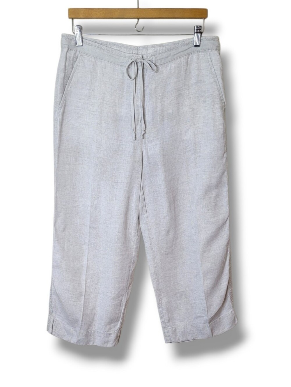 Talbots Irish Linen Cropped Pants Size 10